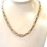 10K Toggle Paperclip Necklace