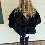 Audrey Faux Fur Poncho