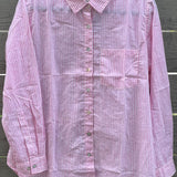 Good Boyfriend Shirt - Menswear Stripe Tickled Pink