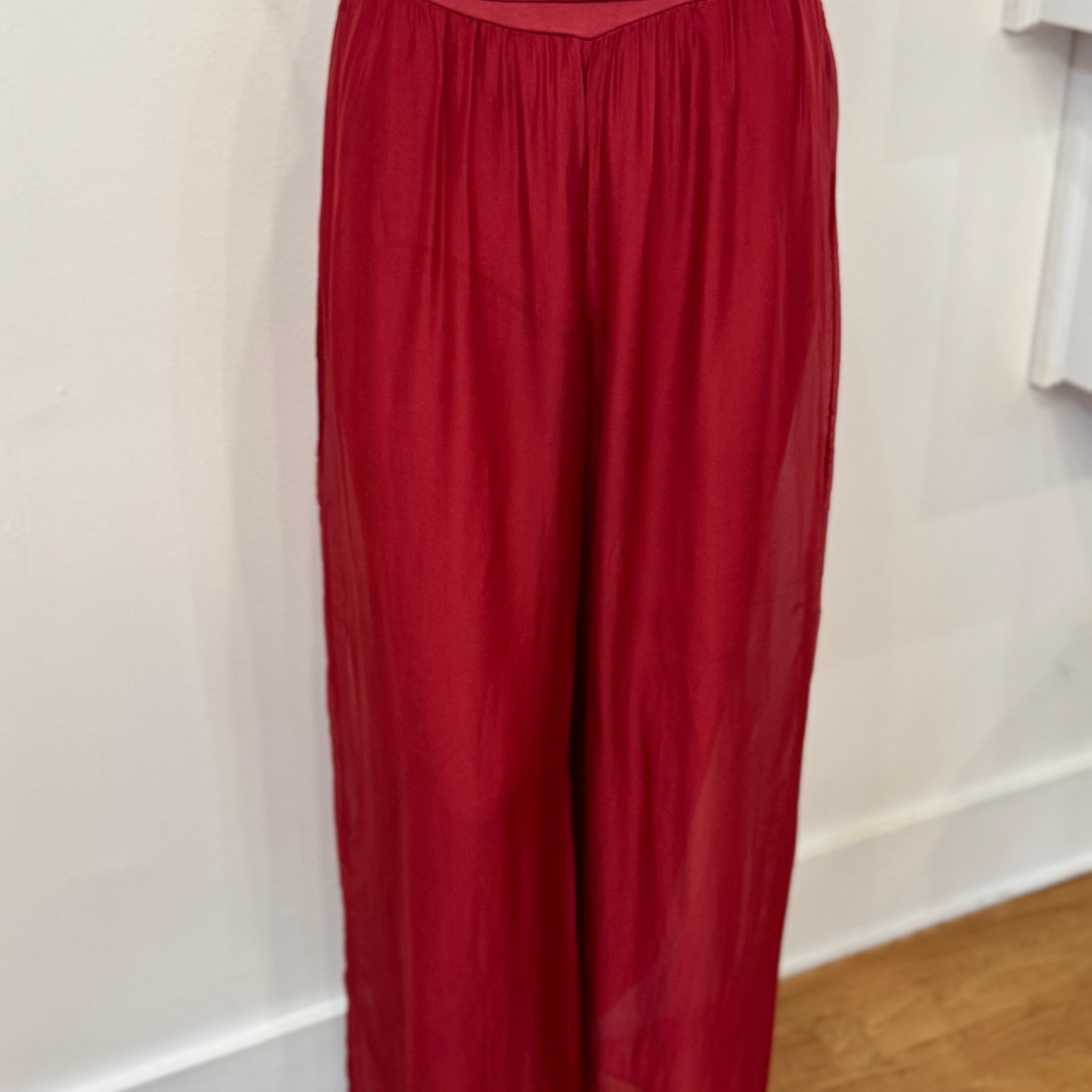 Palazzo Silk Pants