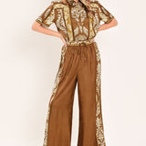 VINTAGE MANOR PALAZZO WOVEN PANTS