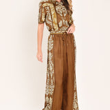 VINTAGE MANOR PALAZZO WOVEN PANTS