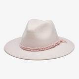 Finn Packable Wool Fedora in Blush