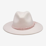 Finn Packable Wool Fedora in Blush