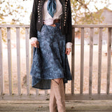 Denim Rose Skirt