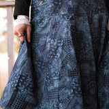 Denim Rose Skirt