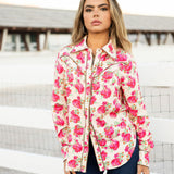 Wild Rose Button Up