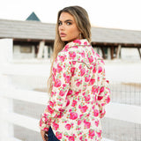 Wild Rose Button Up