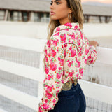 Wild Rose Button Up
