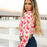 Wild Rose Button Up