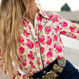 Wild Rose Button Up