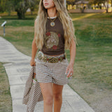 Gingham Rodeo Shorts
