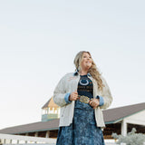 Denim Rose Skirt