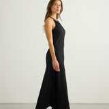 Nora Halter Maxi Dress - Black
