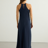 Nora Halter Maxi Dress - Navy