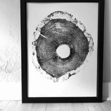 North Carolina Tree Art - Oak - 18x24 print