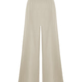 Aura Palazzo Pants - Oatmeal