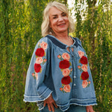 Denim and Rose Top