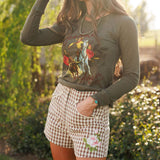 Gingham Rodeo Shorts