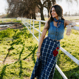 Sweet Blue Rodeo Skirt