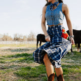 Sweet Blue Rodeo Skirt