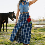 Sweet Blue Rodeo Skirt