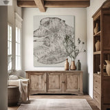 Redwood Tree, Tree Ring Print, California Coast, Wood Slice Wall Art, Huge Wall Art, Natural Wood Slices 52”x72”