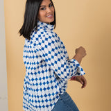 Good Boyfriend Shirt - Shibori Diamonds