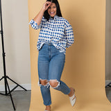 Good Boyfriend Shirt - Shibori Diamonds