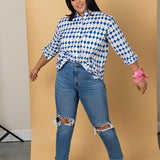 Good Boyfriend Shirt - Shibori Diamonds
