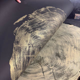 San Francisco Redwood. Gold and Black, 36x48 Inches. Original Signed artwork made from Real Redwood