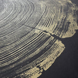 San Francisco Redwood. Gold and Black, 36x48 Inches. Original Signed artwork made from Real Redwood