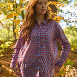 Good Boyfriend Shirt - Emory Floral Sky