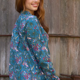 Good Boyfriend Shirt - Monarch Botanical French Teal