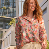 Good Boyfriend Shirt - Watercolor Floral Tickled Pink