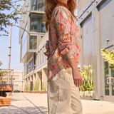 Good Boyfriend Shirt - Watercolor Floral Tickled Pink