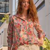 Good Boyfriend Shirt - Watercolor Floral Tickled Pink