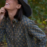 Good Boyfriend Shirt - Rockport Floral Charcoal