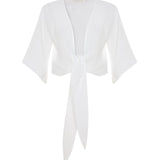 Aura Wrap Top - White