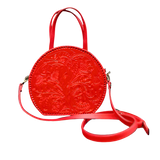 The Dixie| Hand-Tooled Leather Canteen Handbag