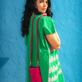 The Mini Tula Hot Pink Crossbody Bag