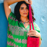 The Mini Tula Hot Pink Crossbody Bag