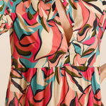 Abstract floral printed cotton dressCHOKLATE PARISDRESS