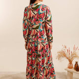 Abstract floral printed cotton dressCHOKLATE PARISDRESS