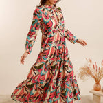 Abstract floral printed cotton dressCHOKLATE PARISDRESS