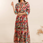 Abstract floral printed cotton dressCHOKLATE PARISDRESS