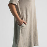 Good Tee Dress - Pebble