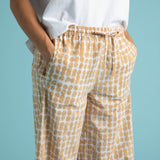 Shore Pant - Messy Dots Baked Clay