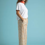 Shore Pant - Messy Dots Baked Clay