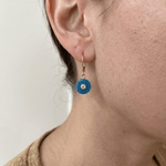 Apatite Gemstones With White Topaz Center EarringsBeth ZinkEARRINGS